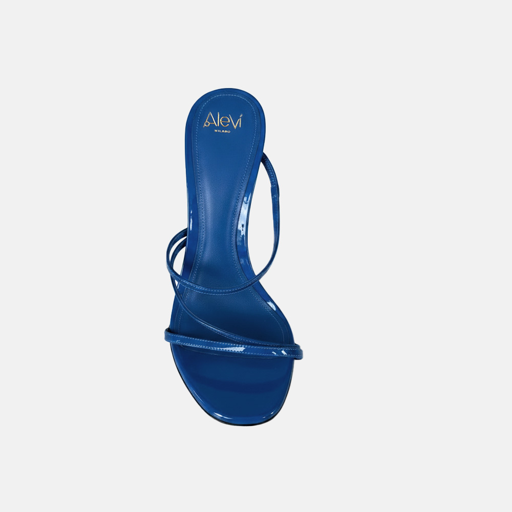 Super Flea Market+Alevi+Blue patent leather wedge heels+Brand donation1